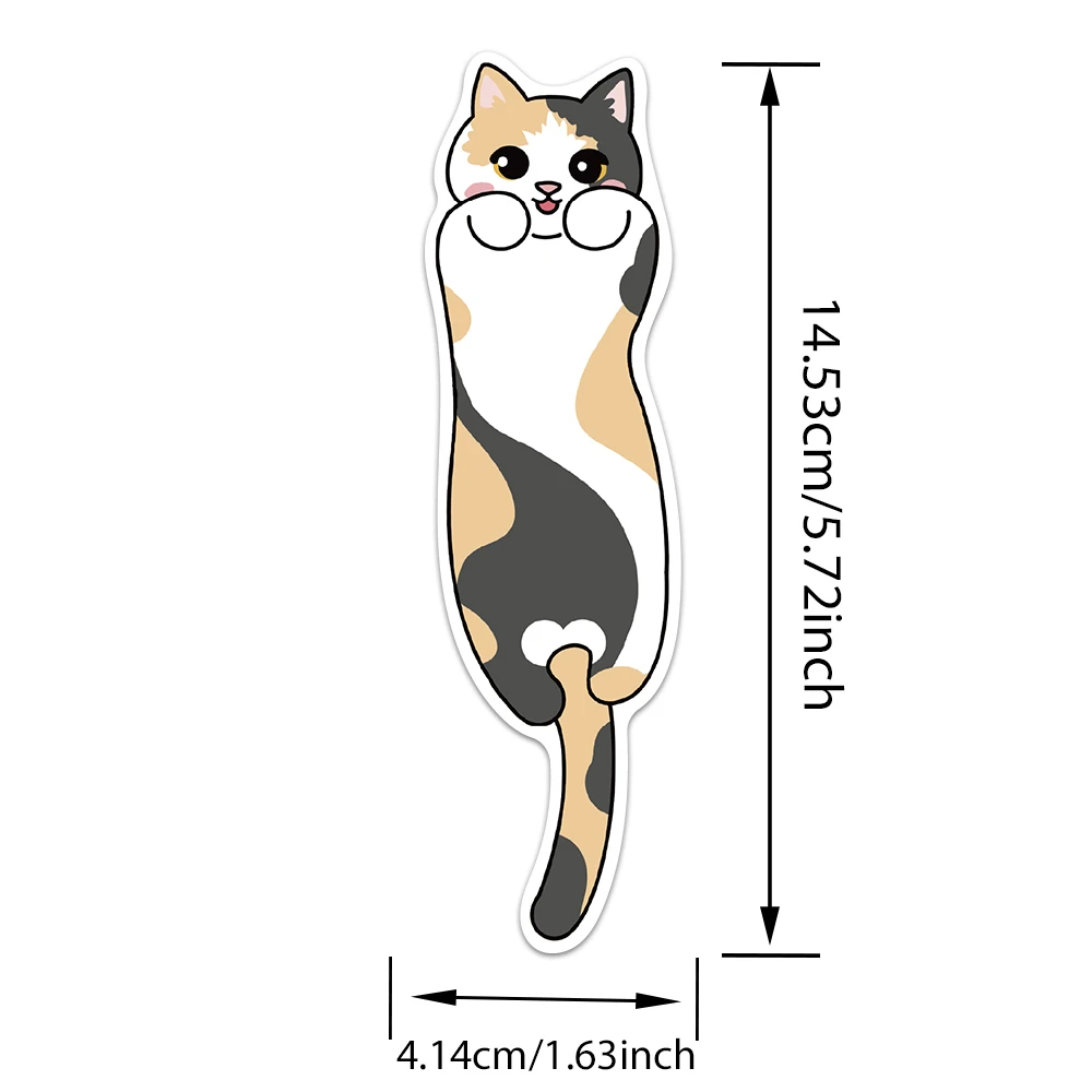 30 قطعة سلسلة الإشارات المرجعية على شكل قطة كرتونية بسيطة محمولة باليد مواد إبداعية فنية قراءة الإشارات المرجعية الورقية إشارات مرجعية ذاتية الصنع