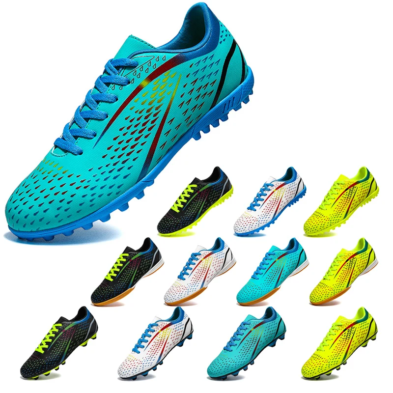 

Soccer Shoes For Men AG/TF Quality Grass Training Cleats Kids Football Boots Top Outdoor Sports Sneakers Women Non-Slip 33-46#