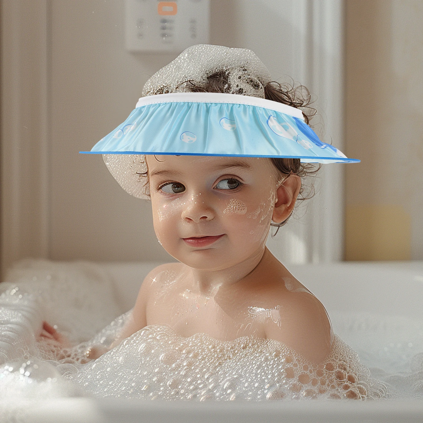 

Waterproof Hair Washing Hat Cute Adjustable Ear Protection Toddler Shower Cap Bath Hair Wash Hat For Babies