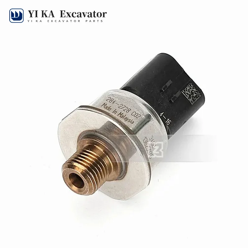 For Caterpillar Excavator Common Rail Pressure Sensor CAT325 329D E330 336C/D Alarm Sensor Plug