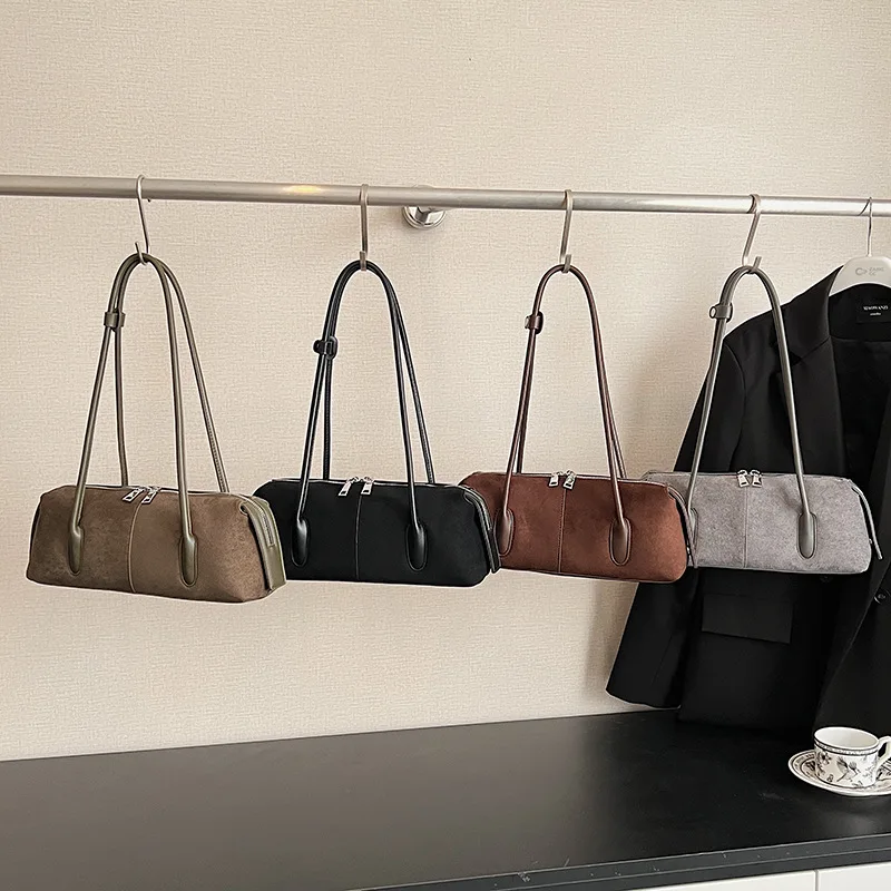 

2025 New Vintage Underarm Bag for Women, Genuine Leather Multi-way Shoulder Crossbody Purse, Retro Chic Large Capacity Tote