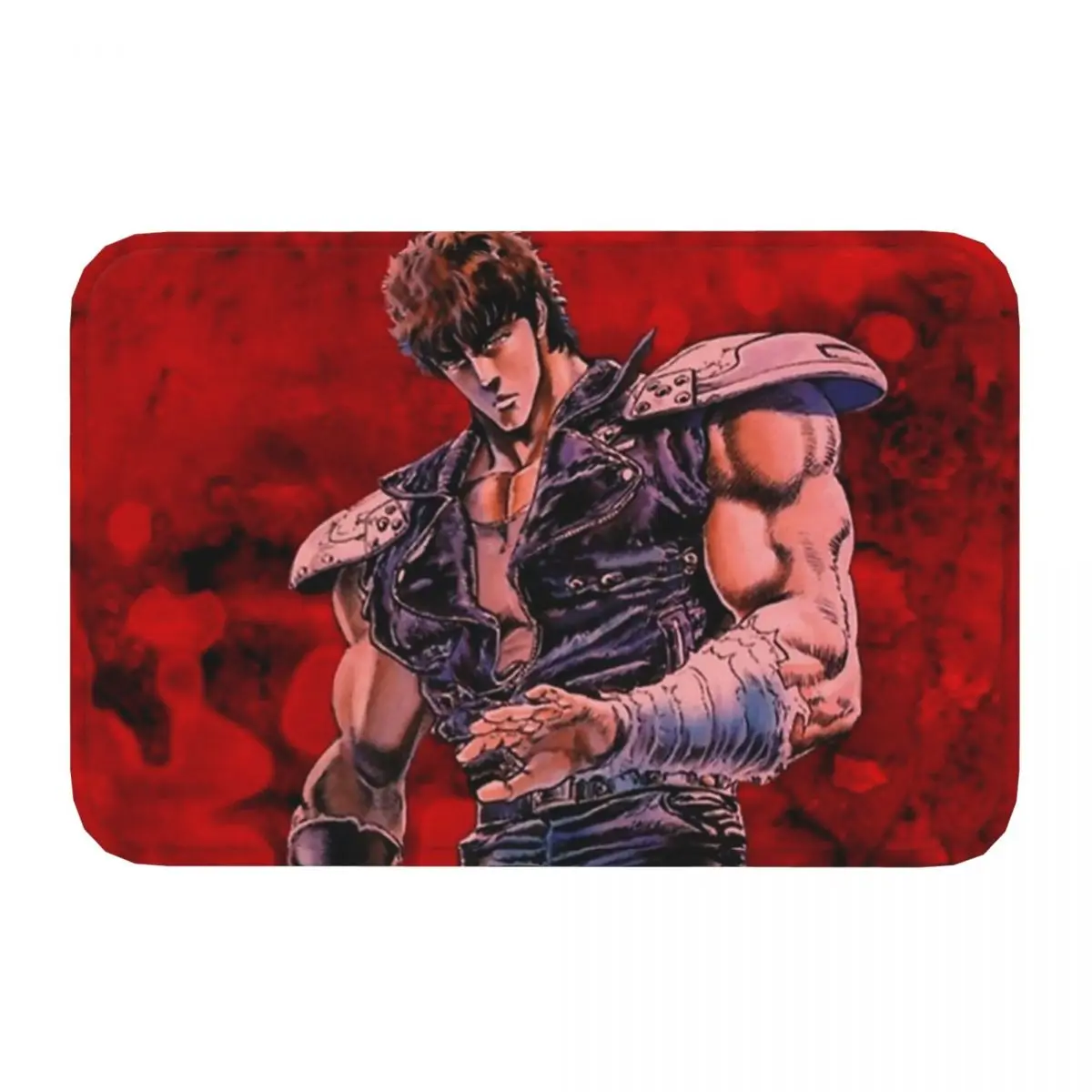 Hokuto No Ken Non-slip Doormat Survivor Bath Bedroom Mat Welcome Carpet Home Pattern Decor