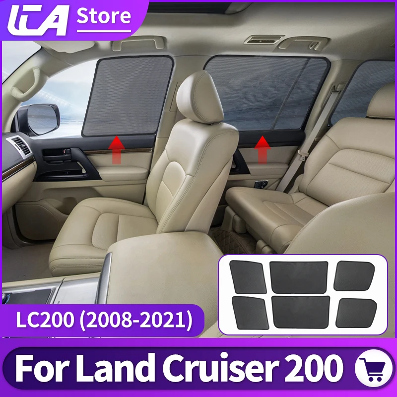 For Toyota Land Cruiser 200 LC200 FJ200 2008-2021 Tuning Interior Decoration Accessories Window Screen Windows Vent Visor