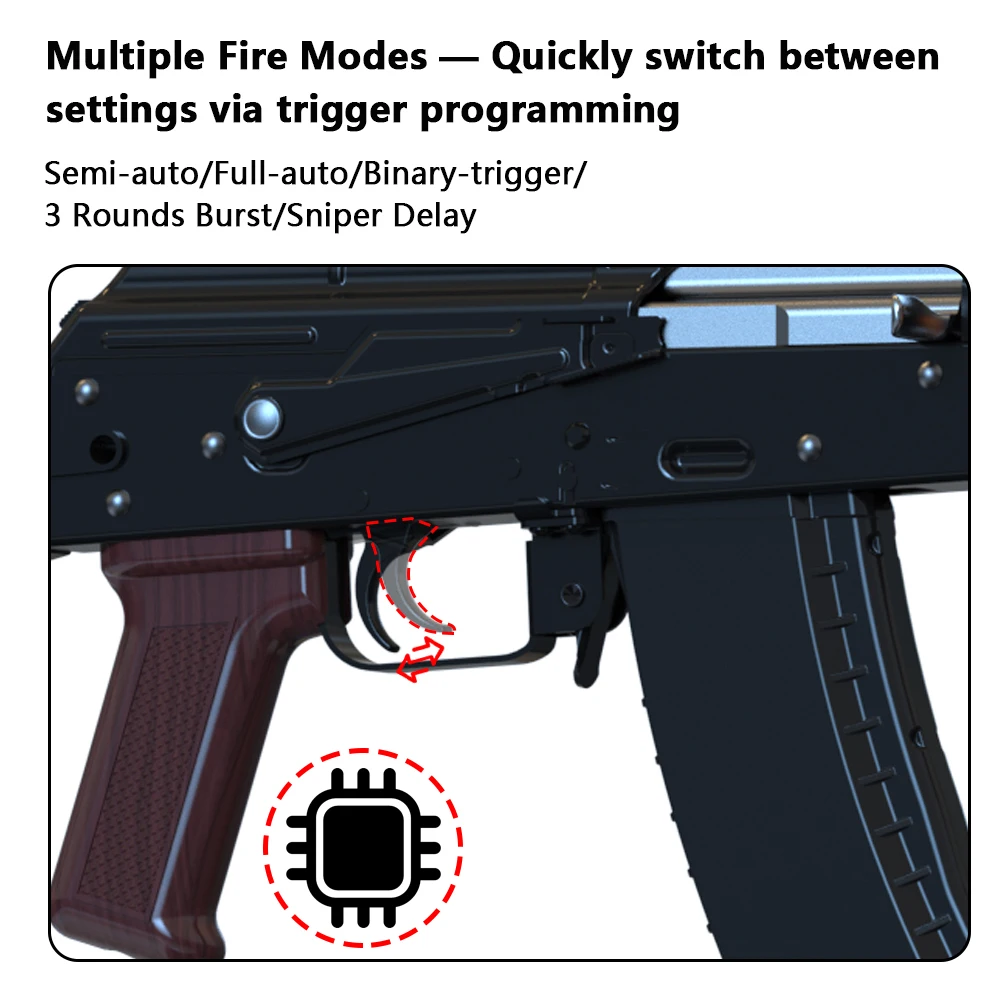 T238 V1.42 Qualität V3 MOSFET ETU Mechanischer Sensor Programmierbares Vorkocher für AIRSOFT Gel Blaster V3 Getriebe – Detail 2