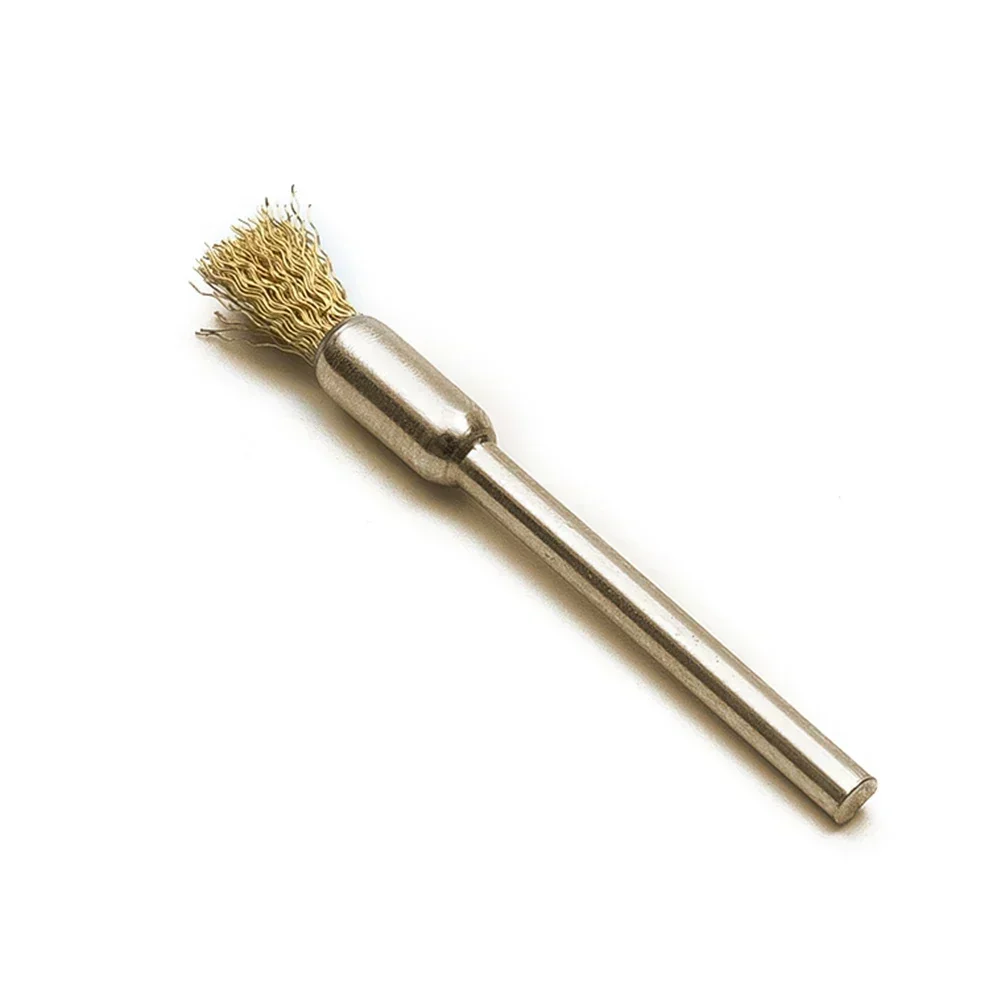 Imagem -06 - Escova de Bronze Fio Roda Escovas Morrer Moedor Ferramenta Elétrica Rotativa para Gravador Dreme 25 mm Moedor Rotativo Escova de Bronze 10 20 Peças