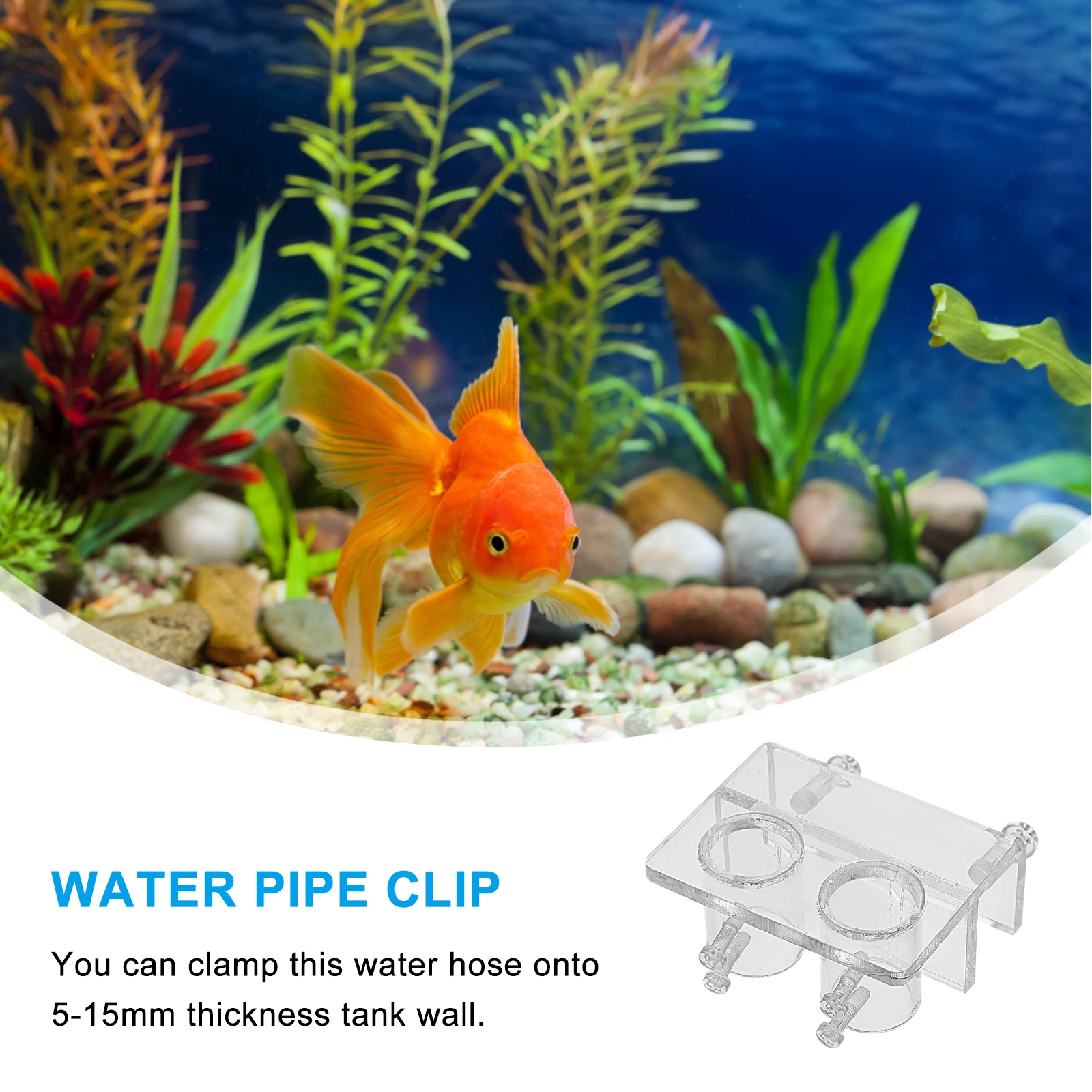 

Water Pipe Clip Fish Tank Aquarium Hose Holder Tube Clamp Air Pump Accessories Acrylic