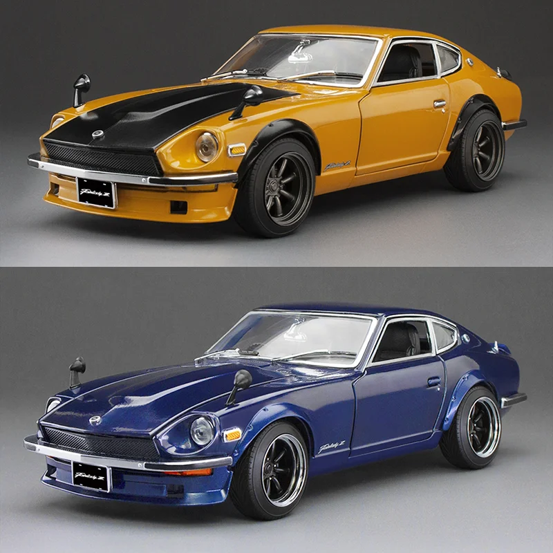 

Солнечная звезда 1:18 Nissan Fairlady Z S30 1971, имитация сплава, открытая модель автомобиля, подарок друзьям, украшение для коллекции для взрослых.