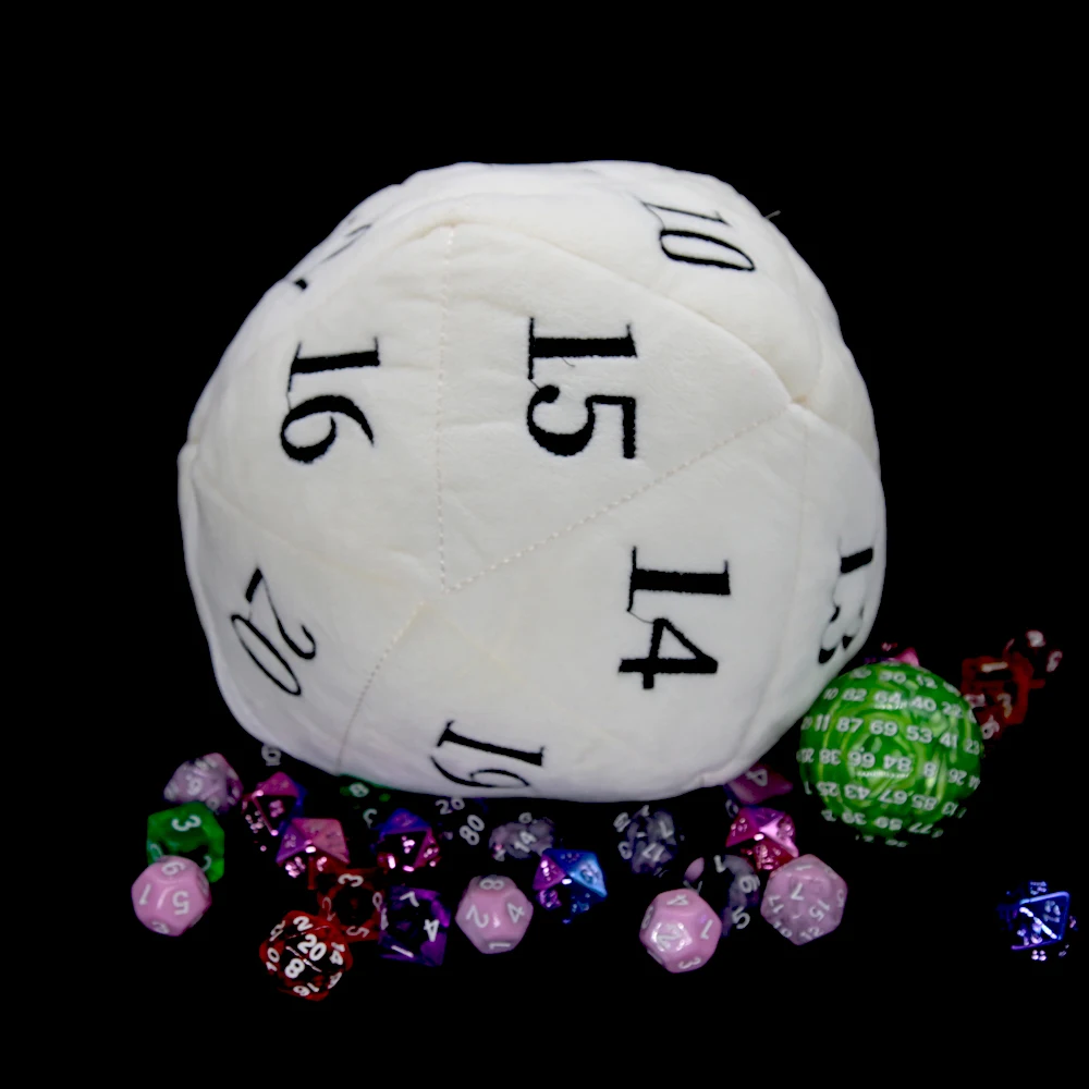 أكياس النرد المخملية DND كبيرة مع جيوب D20 حقيبة تخزين النرد المنفوشة لنردات ألعاب الزنزانة والتنينات #4