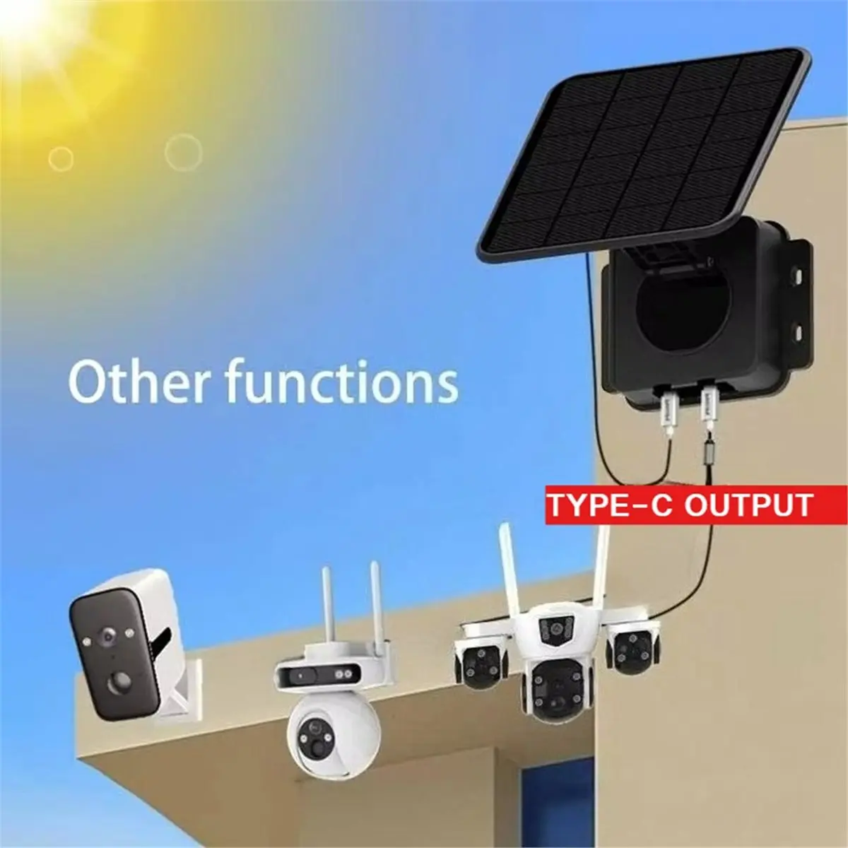 a16i]-waterproof-solar-battery-charger-ups-backup-power-for-outdoor-cctv-camera-solar-power-supply-with-type-c-for-rou-white