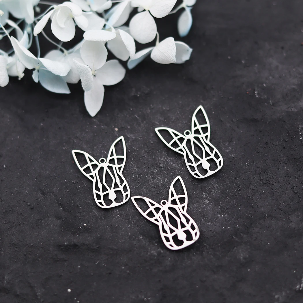 3 قطع العصرية أضعاف خط الحيوان رئيس صالح أساور يدوية أقراط سحر لصنع المجوهرات الفولاذ المقاوم للصدأ قلادة النتائج اليدوية #2