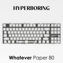 Whatever Paper80 mechanical keyboard premium plate 6.25U 7U PC PP FR4 ( for plate-mounted and pcb screw in )