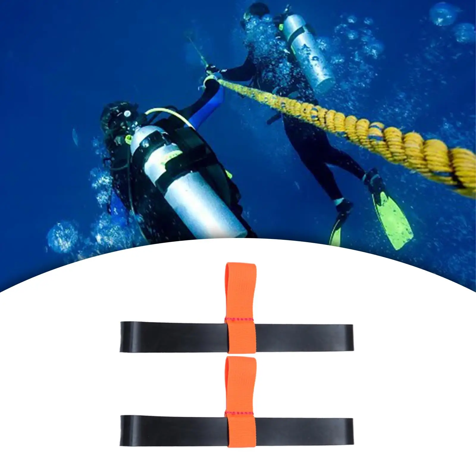 Scuba Tank Hose Retainer Band Snorkeling Diving Tank Cylinder Strap Carrier for Summer Diver Outdoor Women Men Scuba Diving