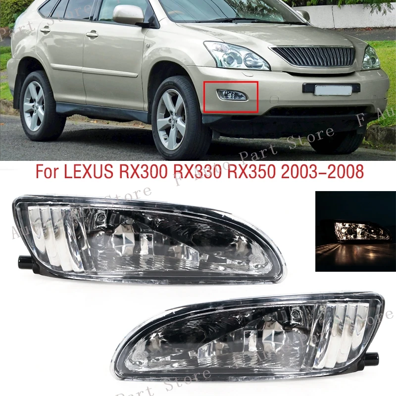 

Frontlight Foglamp For Lexus RX300 RX330 RX350 2003-2008 Car Front Bumper Fog Light Lamp DRL Daytime Running Light With Bulb