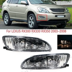 Frontlight Foglamp For Lexus RX300 RX330 RX350 2003-2008 Car Front Bumper Fog Light Lamp DRL Daytime Running Light With Bulb