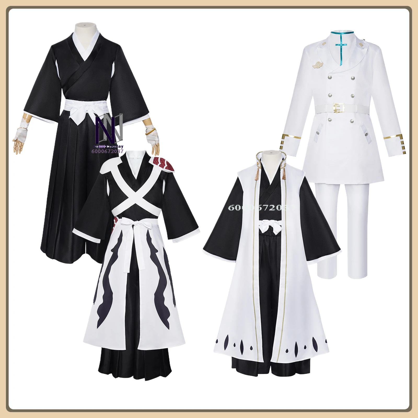 

Anime Character Bai Qi & Hou Yi Role Playing Costume Classic Cosplay Suit Full Set Anime Clothes Comic Con Party (Male Adult)