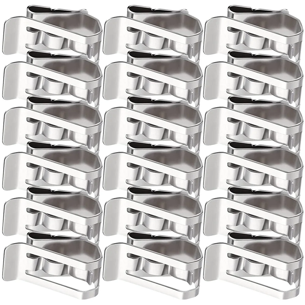 

Stainless Steel Wire Clips Cable Clamp Solar Panel Photovoltaic Management Rope Trailer Frame Durable Easy Installation Safe Use