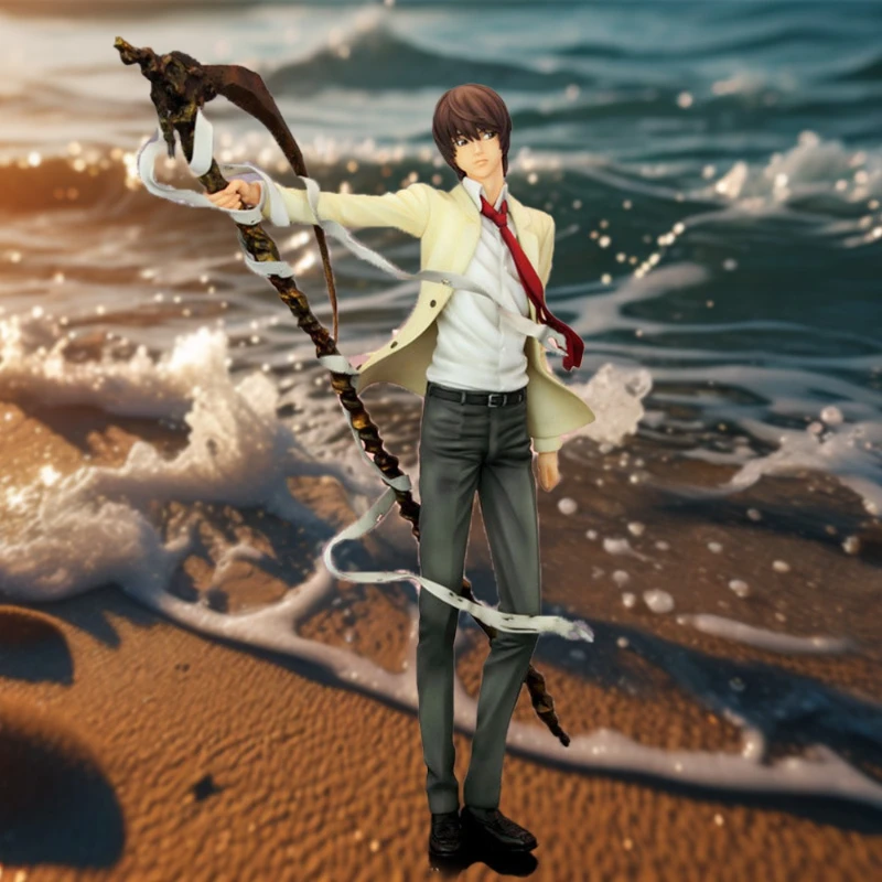 

26cm Death Note Anime Yagami Light Action Figure Statue Figurines Pvc Collection sculpture Model Toy Boy Christmas Gift ornament