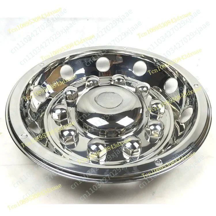 New 10 hole hubcap wheel cover 22.5 inch luxury all-inclusive bus van stainless steel modified car accessories