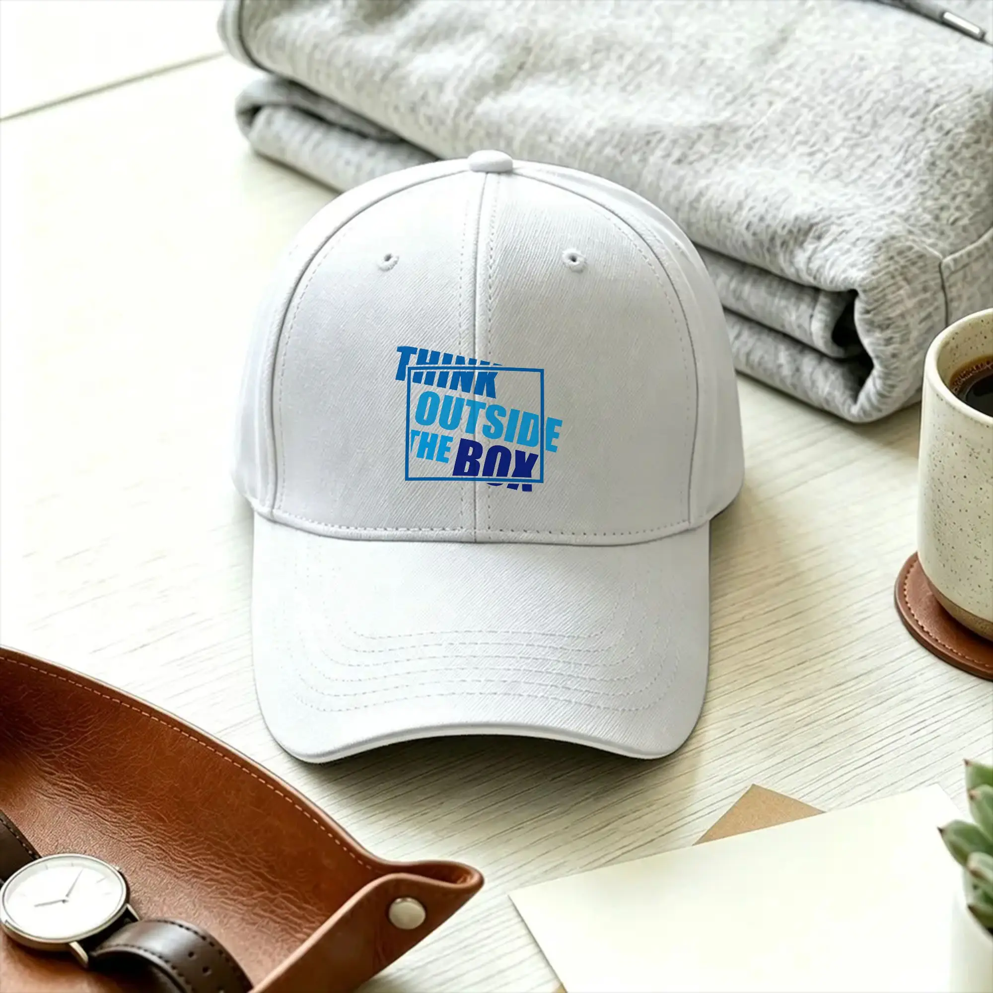 Think Outside the Box Casual Baseball Cap  Outdoor Gym Trucker Hat Spring Sun-Proof Unisex Men y2k Cool Snapback Cap