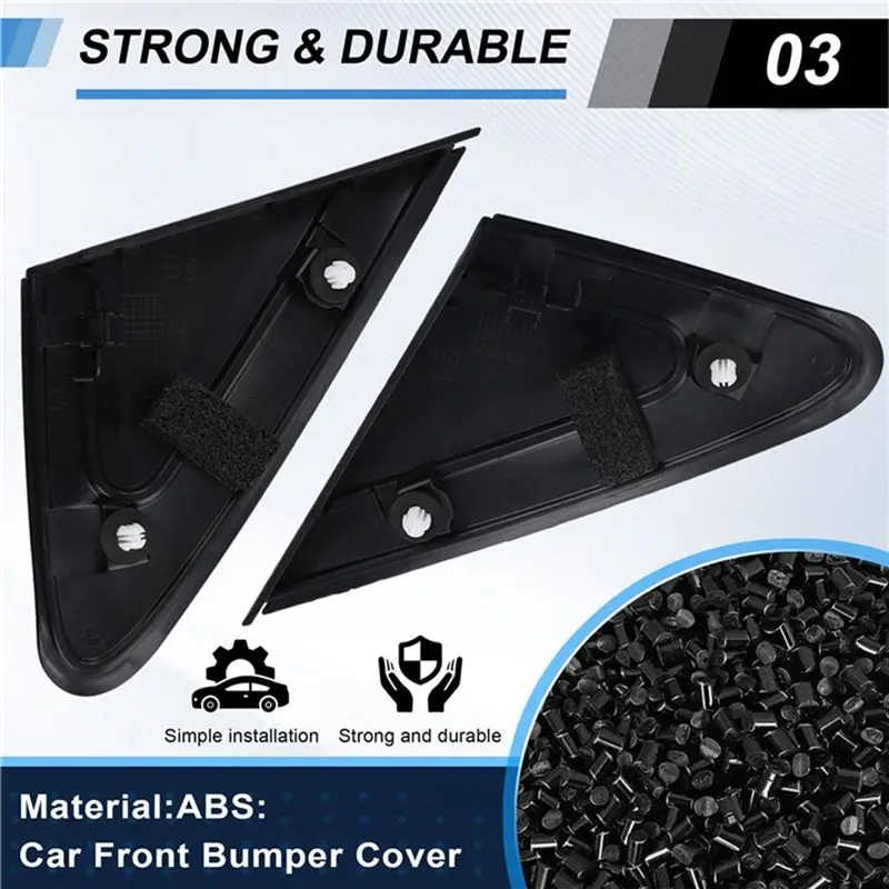 For Eclipse Cross 2018-2021 Side Mirror Triangle Fender Corner Cover Triangle Window Garnish Panel 7407A522 R-N32R