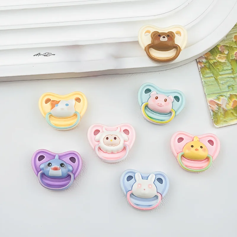 10Pcs Mini Doll Pacifier Set Lovely Baby Doll Accessories Play House Supplies Dummy Nipples for Doll Babies Kids Toy