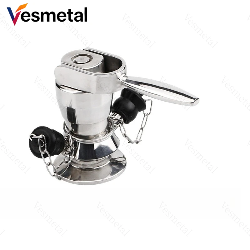 316 Stainless Steel Sanitary Aseptic Sampling Valve Tri-clamp Quick Install Welded Single Double Port Wrench Handwheel Valve