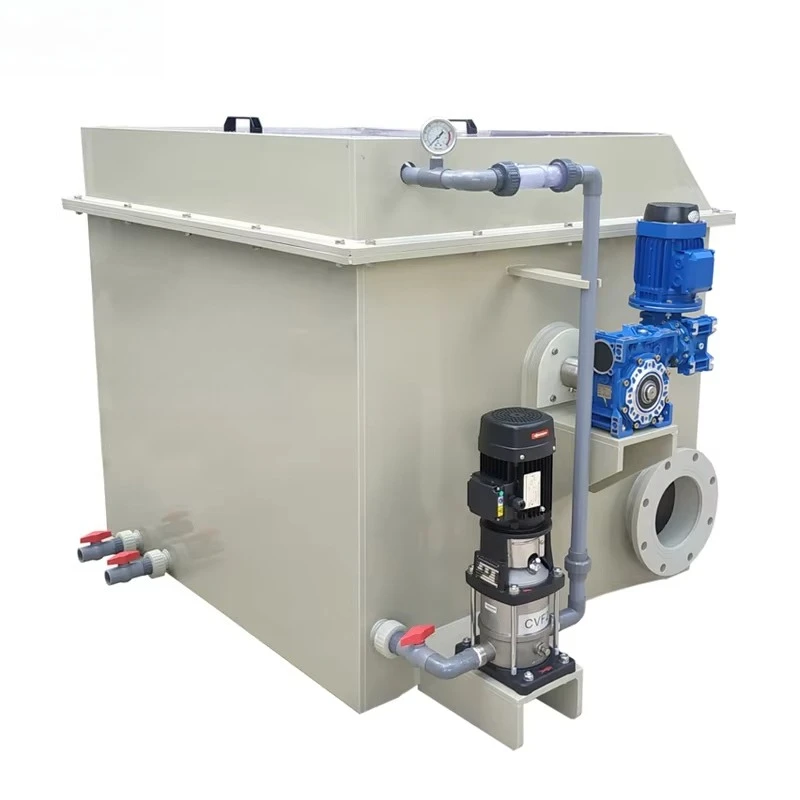 100T/hr Raw Water Treatment Rotary Drum Filter and Ras Recirculating Aquaculture System Pond Filter Machine for Indoor Fish Farm