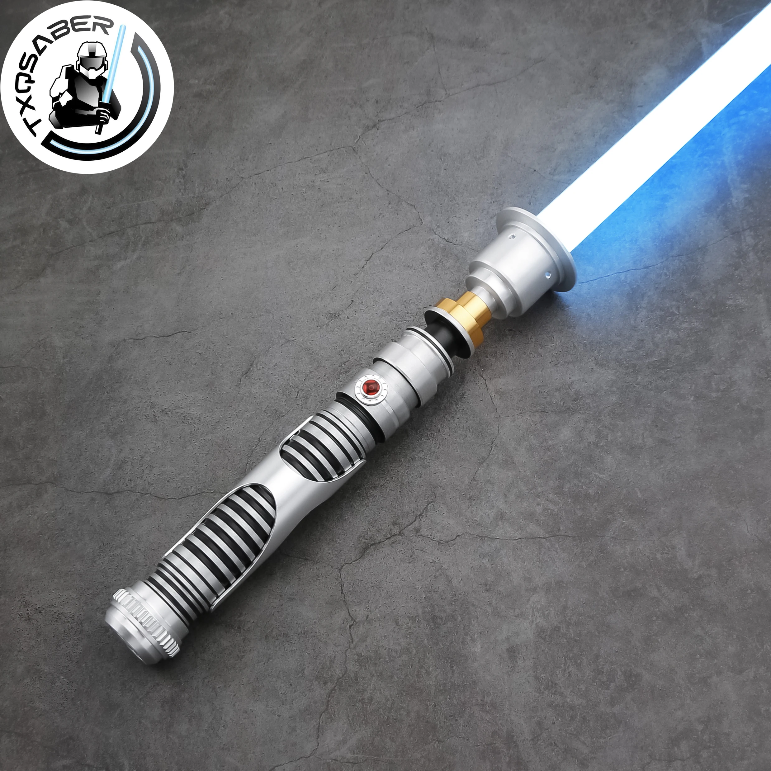 TXQSABER Designed Lightsaber SD RGB Neo Pixel Metal Hilt Lightsword FOC Blaster Smooth Swing Laser Sword for Adult Cosplay Toys