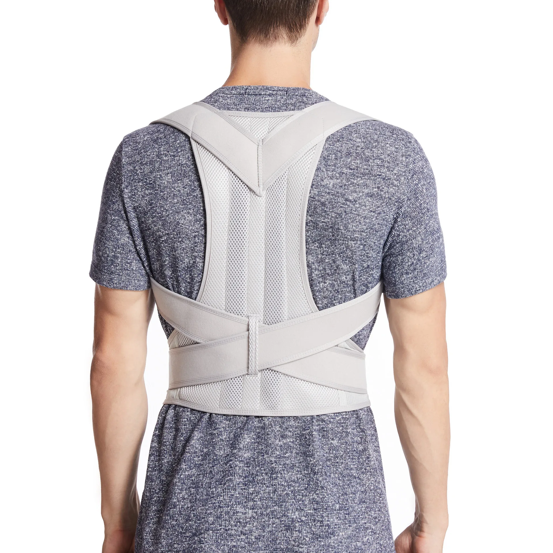 Back Posture Brace Clavicle Support Stop Slouching Hunching Posture Corrector for Men Women Adjustable Back Trainer Health Care