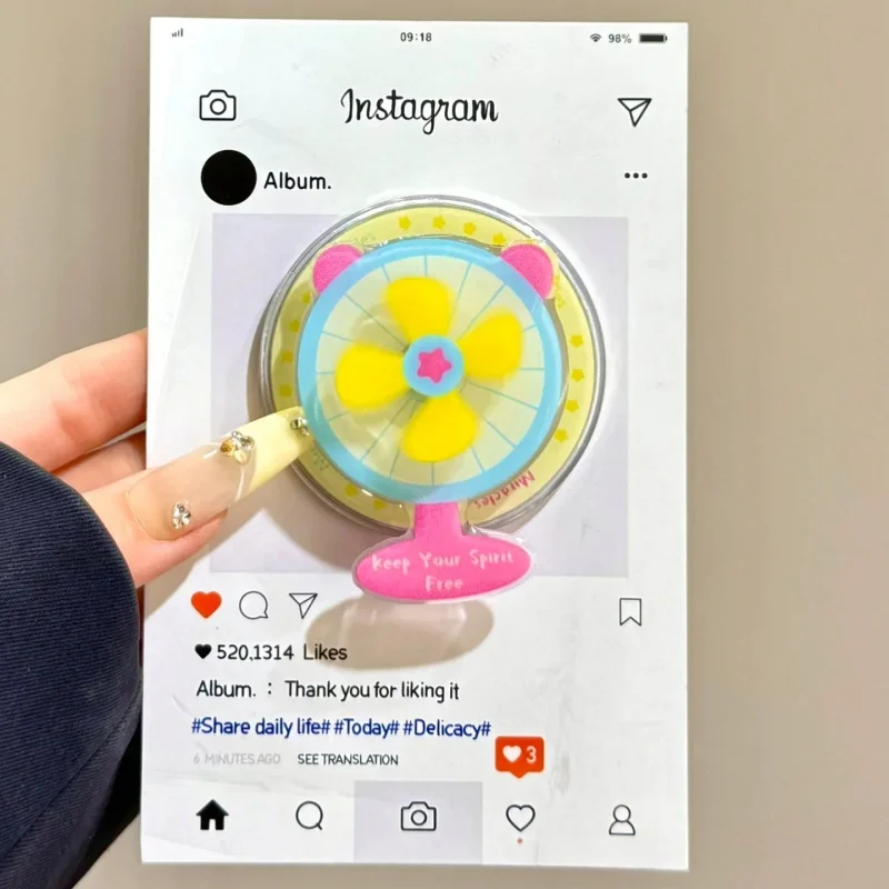 

Korean Cartoon Cute Rotate Magnetic Holder Phone Stand Grip Tok GripTok Support For iPhone 15 For Magsafe Accessorie