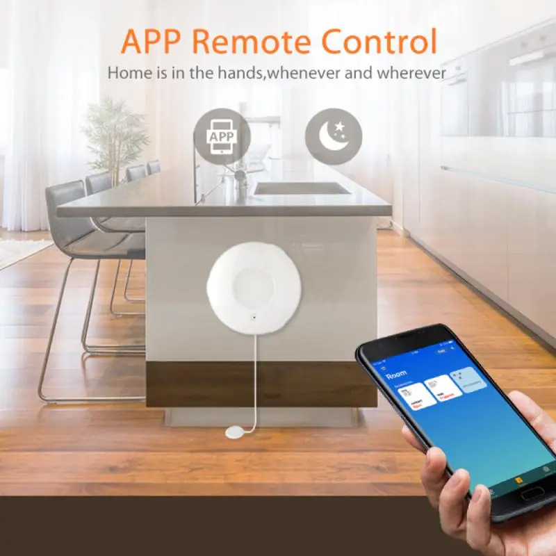 Tuya HomeKit And ZigBee Smart Home Water Leak Sensor Immersion Security Alarm Water Leak Detector Overflow Alert Detector