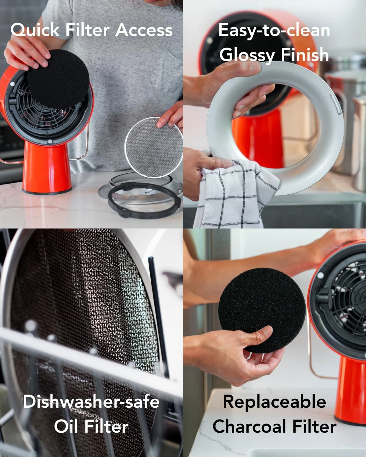 Diagram showing airflow and filter system