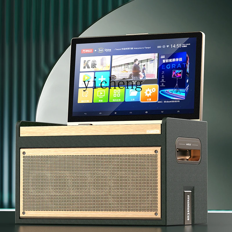 A22  Square Dance Speaker Outdoor with Display Karaoke Speaker Karaoke All-in-One Mobile KTV