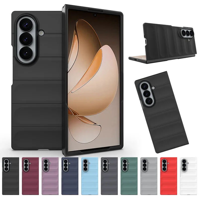 Luxuriöse Silikon Anti-Sturz Handyhülle für Samsung Galaxy Z Fold 8 7 6 5 4 3 Fold8 Ultra Stoßfeste Panzerung Robuste Schutzhülle