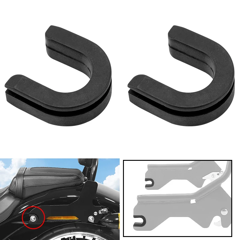 Motorbike Sissy Luggage Rack Backrest Side Panel Mounting Bracket Grommet For Harley Softail Slim Street Bob Deluxe 2018-UP