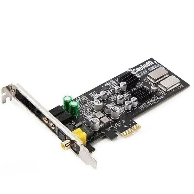 Desktop computer built-in shadow music half-height PCIE sound card