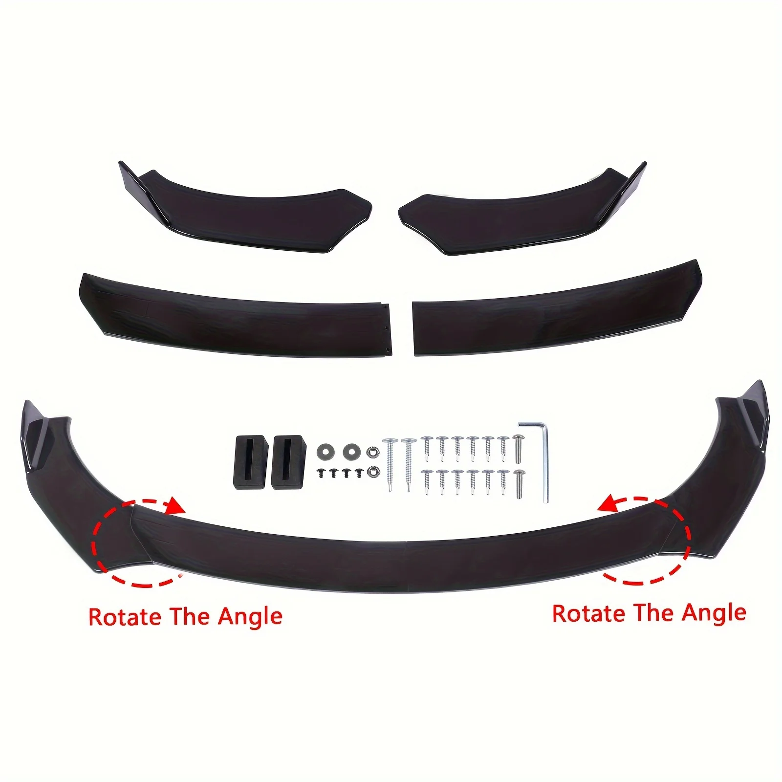 New car bumper front shovel universal modification decoration car front chassis anti-collision strip front lip accessories