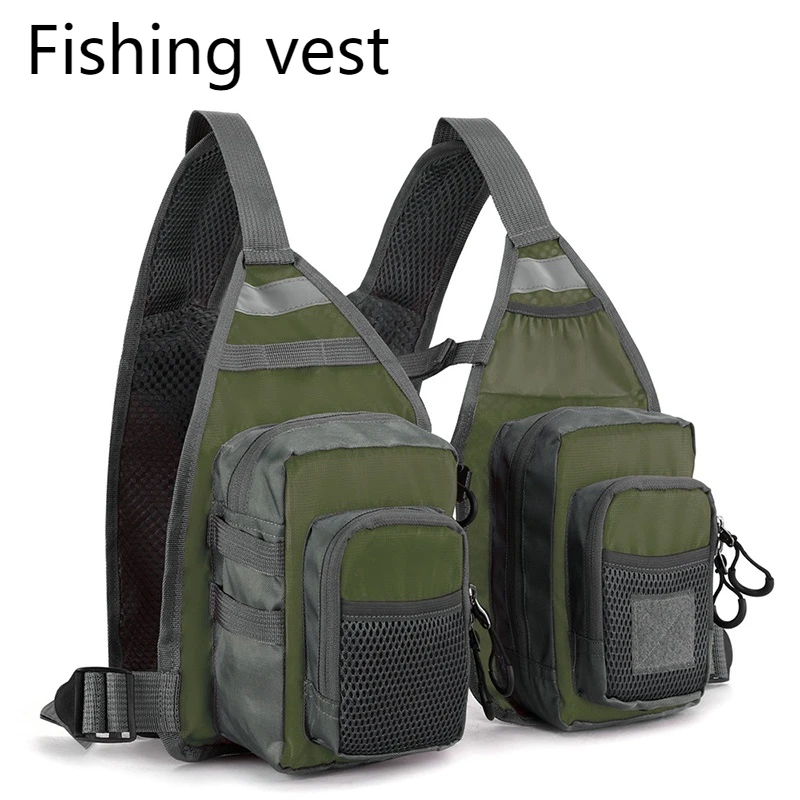 Fishing Vest Is Simple Portable Fast Drying Breathable Uniform Size Adjustable Multiple Pockets Suspenders Vests Fishing Supplie