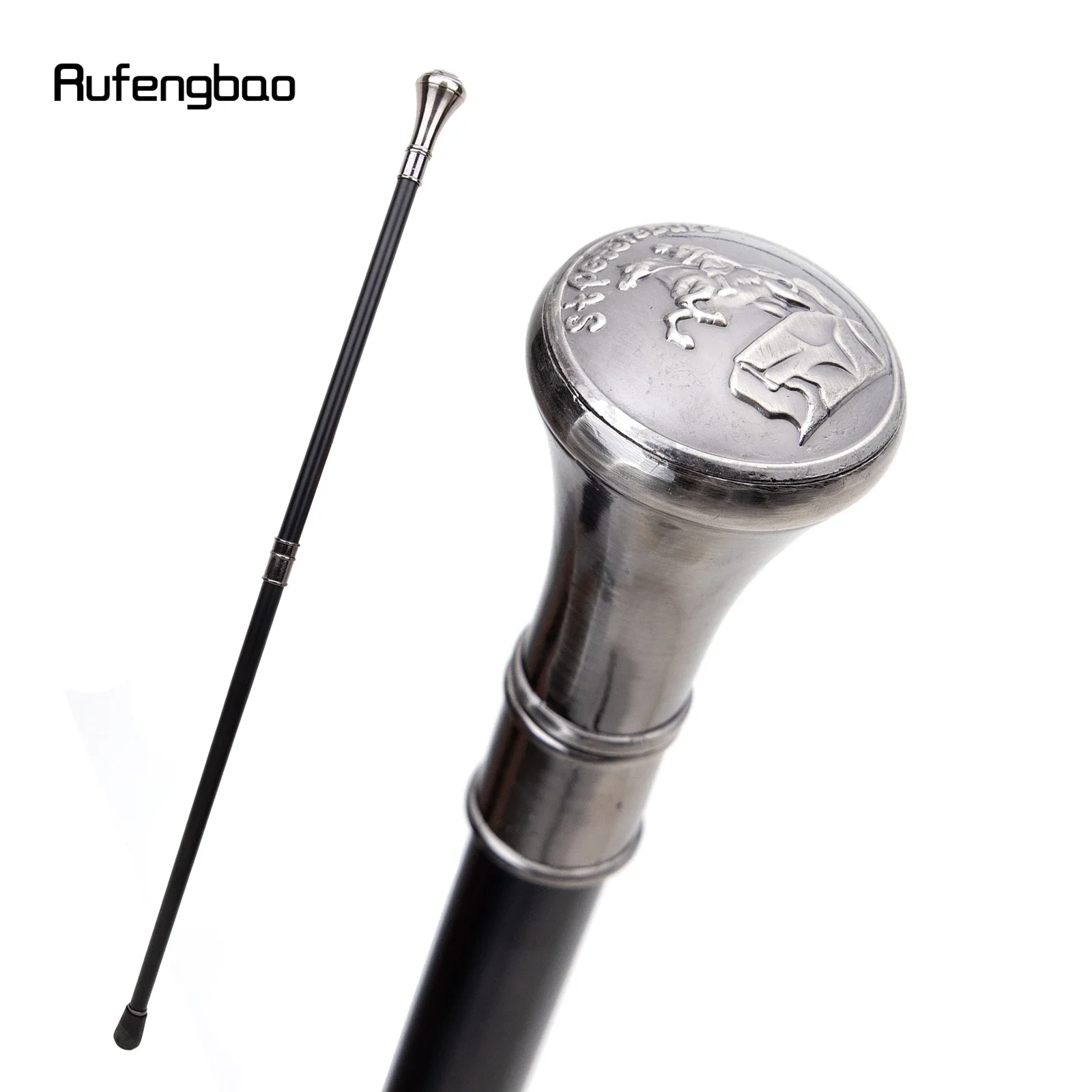 Stpetersburg The Bronze Horseman Totem Relief Walking Cane Fashion Walking Stick Gentleman Crosier Knob Walking Stick 93cm