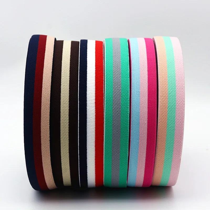 25mm Elastic Webbing Striped Elastic Elastic Waistband Elastic Webbing Suitable for Shoes Hats Clothing Bags Sewing Accessories