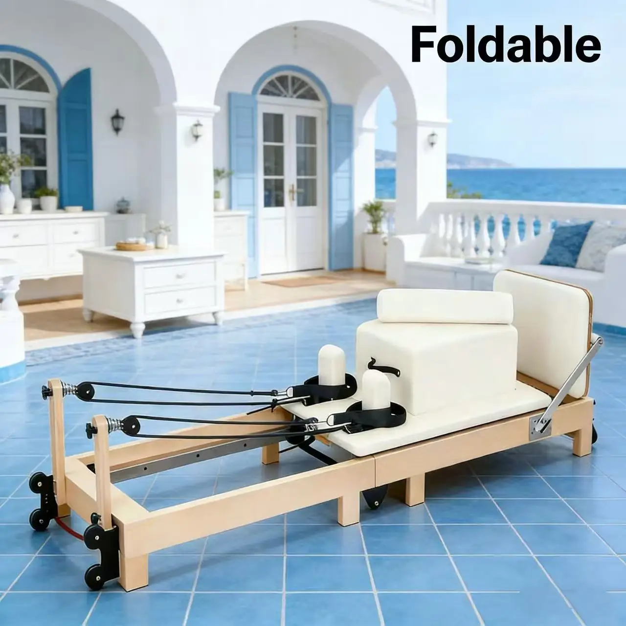 Équipement de Pilates, lits de yoga, salles de sport privées, écoles et autres lieux adaptés aux grands équipements de fitness ; pliables.