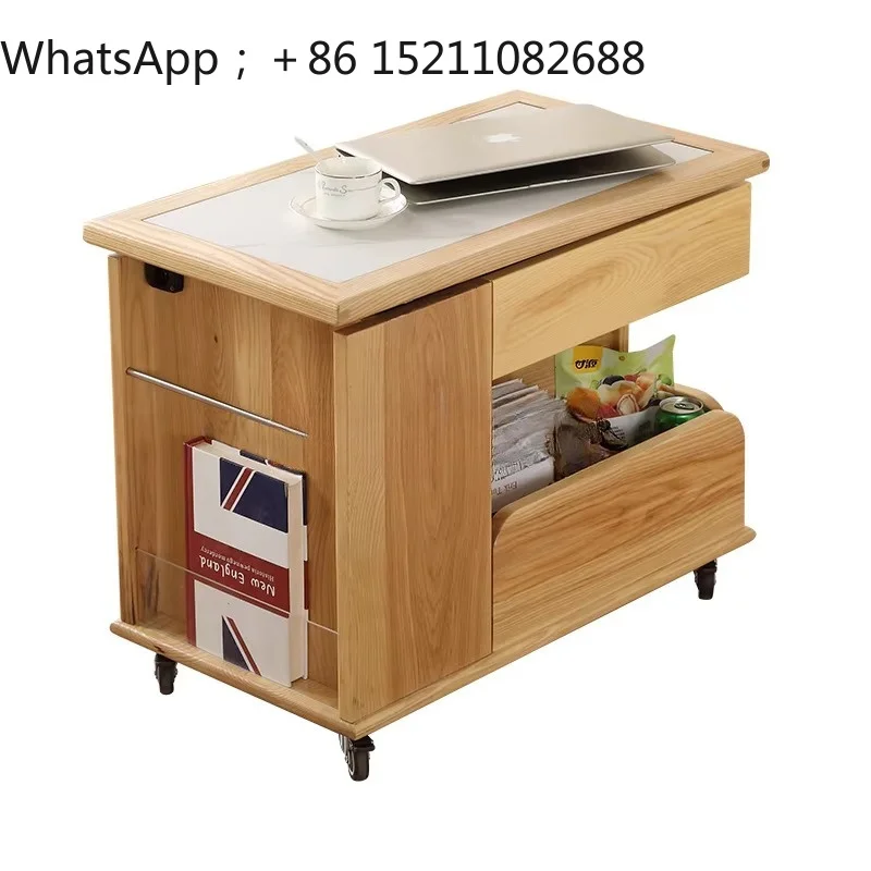 SCY living room sofa small side few multi-function lifting and rotating mobile three-in-one coffee table