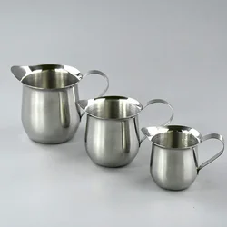 Stainless Steel Milk Frothing Pitcher, Barista Craft, Latte, Cappuccino, Cream Cup, Frothing Jug, Waist Shape Cup