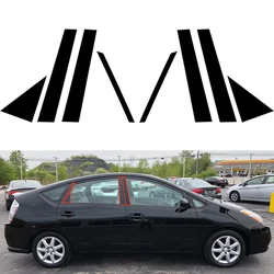8Pcs Car Window Door Column B C Pillar Post Cover Trim for Toyota Prius 2004 2005 2006-2008 2009 Decoration Stickers Styling