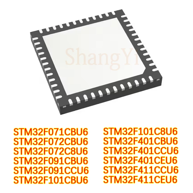 1PCS/LOT STM32F401CBU6 32F072C8U6 32F071 32F091 32F411CEU6 32F101CCU6