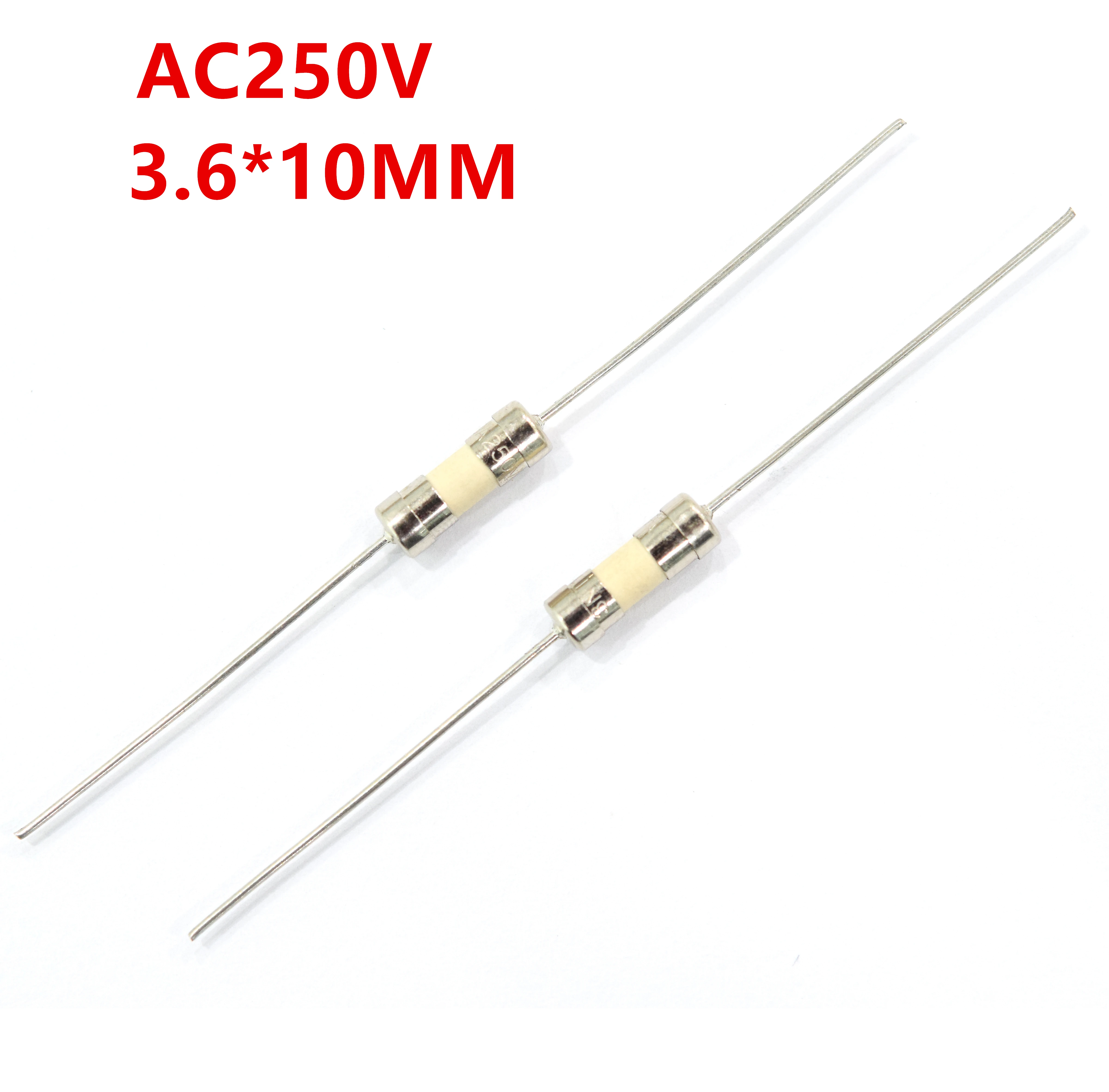 10PCS 3.6x10 5*20mm Fast break Ceramic fuse Slow Blow tube fuse With a pin 250V 0.5A 1A 2A 3A 4A 5A 6A 7A 8A 10A 12A 15A 20A 25A