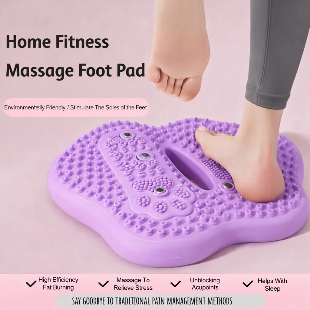 Foot Massage Inflatable Yoga Mat with Built-in Magnets for Acupressure Point Massage Inflatable Yoga Foot Stepper Anti-slip Mass