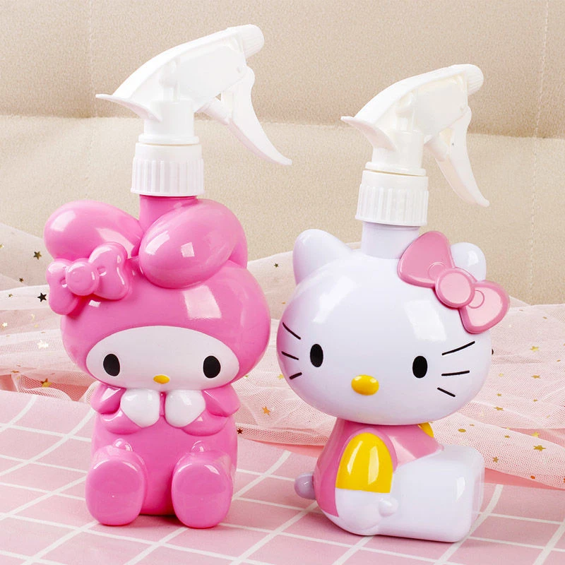 480ML Hello Kitty My Melody Spray Bottle anime Sanrios Garden Water Sprayer Vaporizer Moisturizer Refill Bottle Travel Container