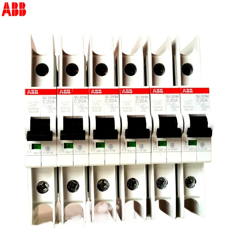 

Миниатюрный автоматический выключатель ABB серии SU200M UL489, 1P 2P 3P 4P Air Open SU201M SU202M SU203M SU204M Умный дом