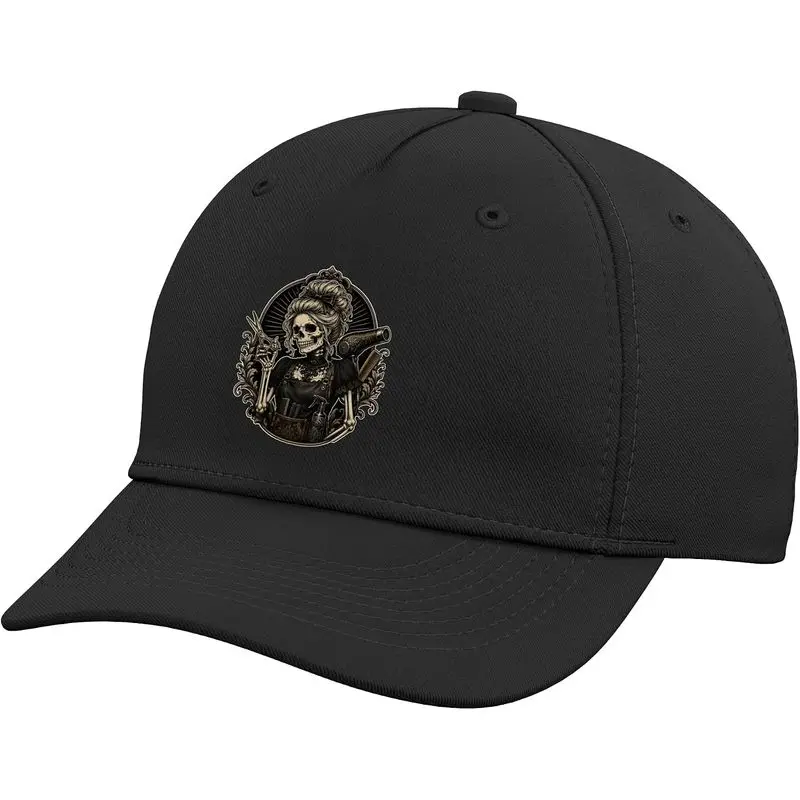 Hairdresser Gothic Skeleton Hairstylist Halloween Barber Adjustable Baseball Hat